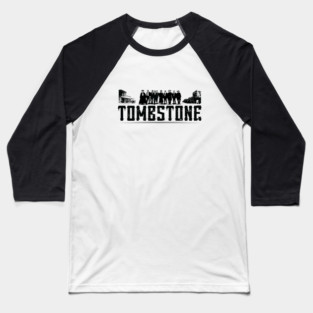 TOMBSTONE DOGS BLACK Baseball T-Shirt