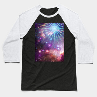 Cosmic Pinwheel Baseball T-Shirt