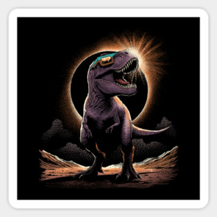 Solar Eclipse Rex: A Dino's View of the Cosmos Sticker