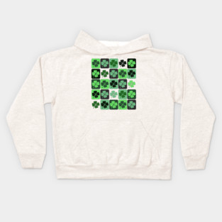 Patchwork Shamrocks Kids Hoodie