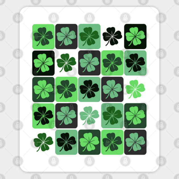 Patchwork Shamrocks Sticker by HolidayBug
