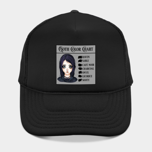 Goth Color Chart by H. R. Sinclair