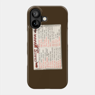 Country Drinking Songs Cassette Mix Tape Phone Case