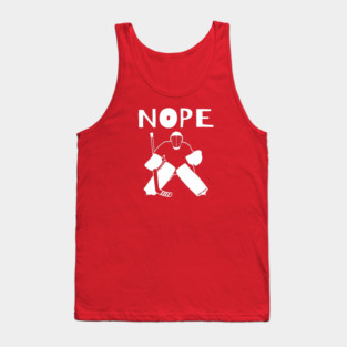 Nope Hockey Goalie Tank Top
