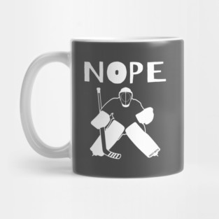 Nope Hockey Goalie Mug