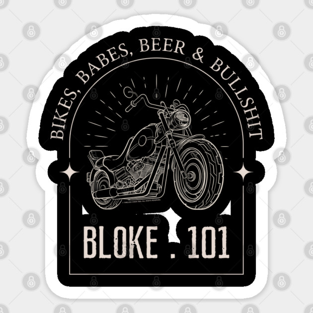 Bloke 101 Sticker by Timeless Chaos