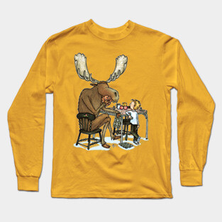 Give a Moose a Muffin Long Sleeve T-Shirt