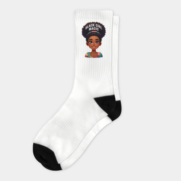 Black Girl Magic Socks by UrbanLifeApparel