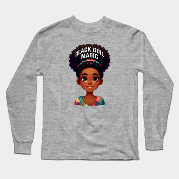 Black Girl Magic Long Sleeve T-Shirt by UrbanLifeApparel