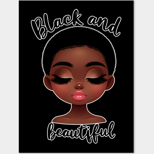 Black and Beautiful Wall Art by UrbanLifeApparel