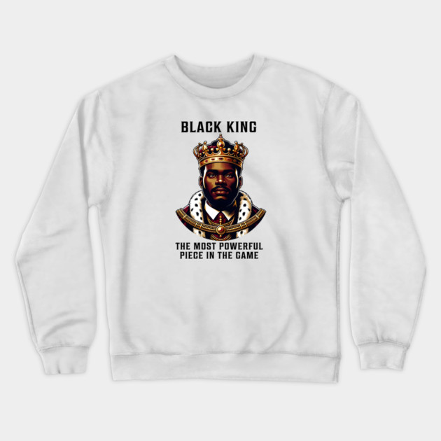 Black King - Black Man Crewneck Sweatshirt by UrbanLifeApparel