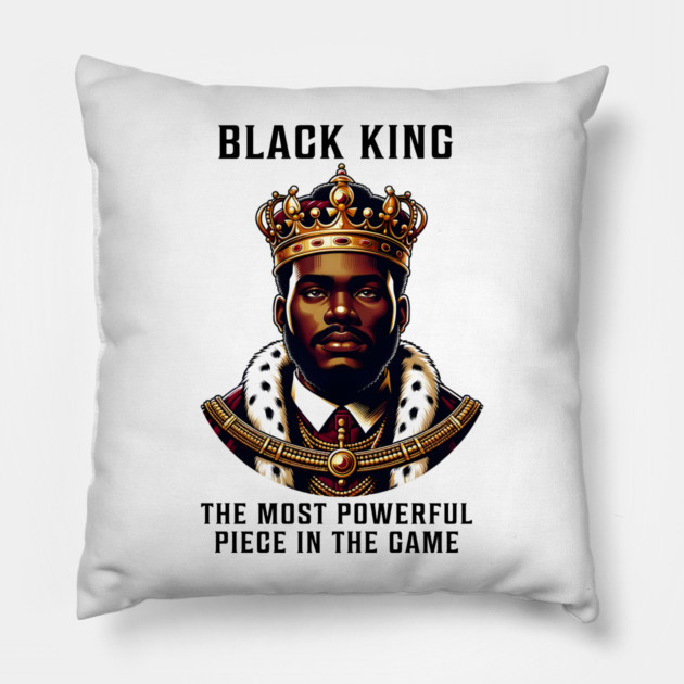Black King - Black Man Pillow by UrbanLifeApparel