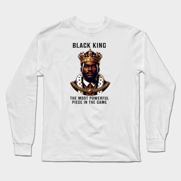 Black King - Black Man Long Sleeve T-Shirt by UrbanLifeApparel