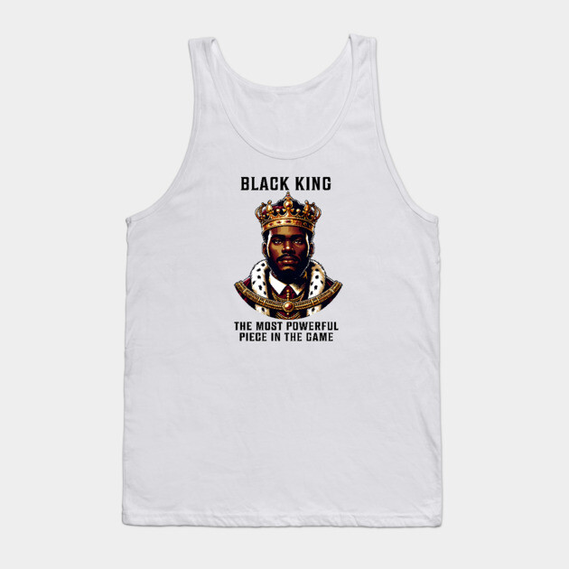 Black King - Black Man Tank Top by UrbanLifeApparel