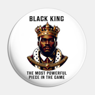 Black King - Black Man Pin