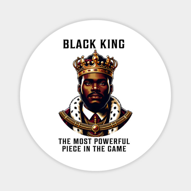 Black King - Black Man Magnet by UrbanLifeApparel