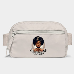 Praying woman - God is my strength Bag