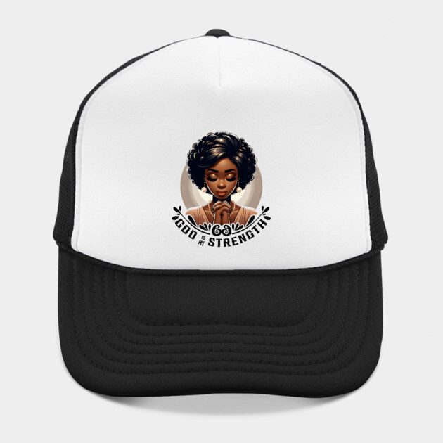 Praying woman - God is my strength by UrbanLifeApparel