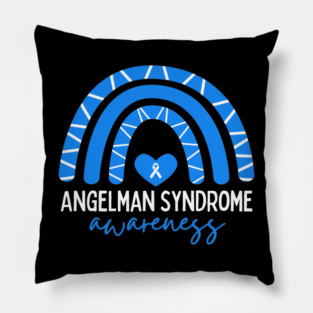 I Wear Blue Angelman Syndrome Awareness Pillow