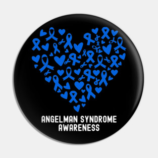I Wear Blue Angelman Syndrome Awareness Pin