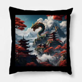 Dragon Graphic Pillow