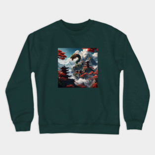 Dragon Graphic Crewneck Sweatshirt