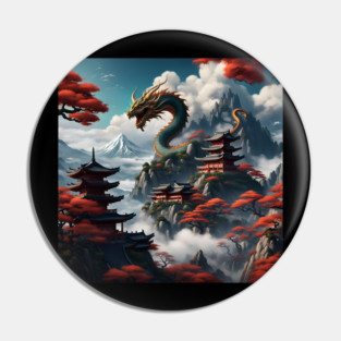 Dragon Graphic Pin