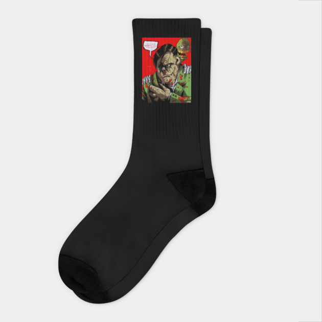 The Mask "Walter & Big Head" portrait (digital) Socks by StagArtStudios