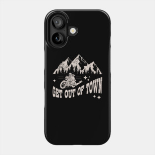 Get Out Of Town Motorcycle Design Phone Case