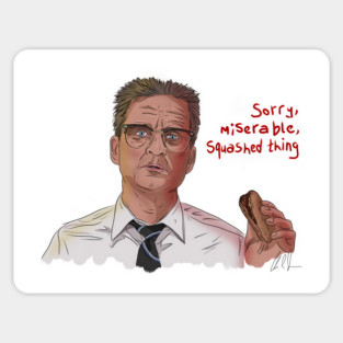 Falling Down: Sorry, Miserable, Squashed Thing Sticker