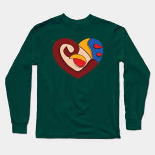 HEART IN VIVID SHADES Long Sleeve T-Shirt