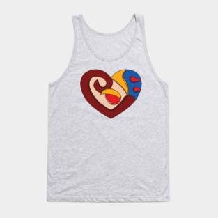 HEART IN VIVID SHADES Tank Top