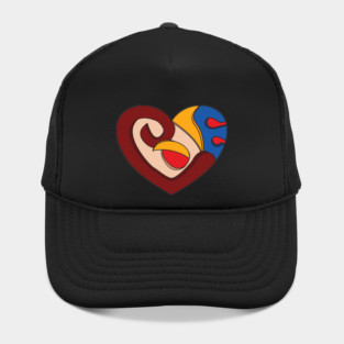 HEART IN VIVID SHADES Hat
