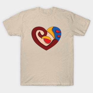 HEART IN VIVID SHADES T-Shirt