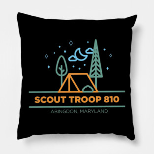 Troop 810 Large Logo Pillow