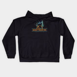 Troop 810 Large Logo Kids Hoodie