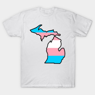 Michigan Transgender Flag T-Shirt