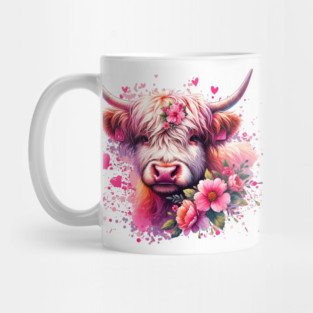 Valentine's Highland Cow Mug