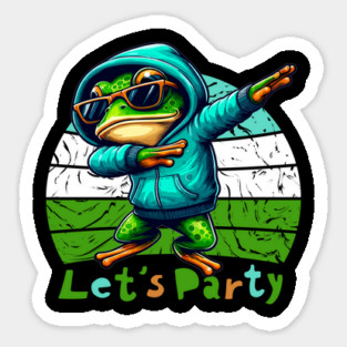 Dabbing Frog - Let's Party Magnet