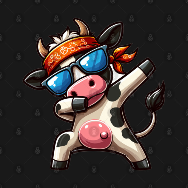 Dabbing Funny Cow by JessArty