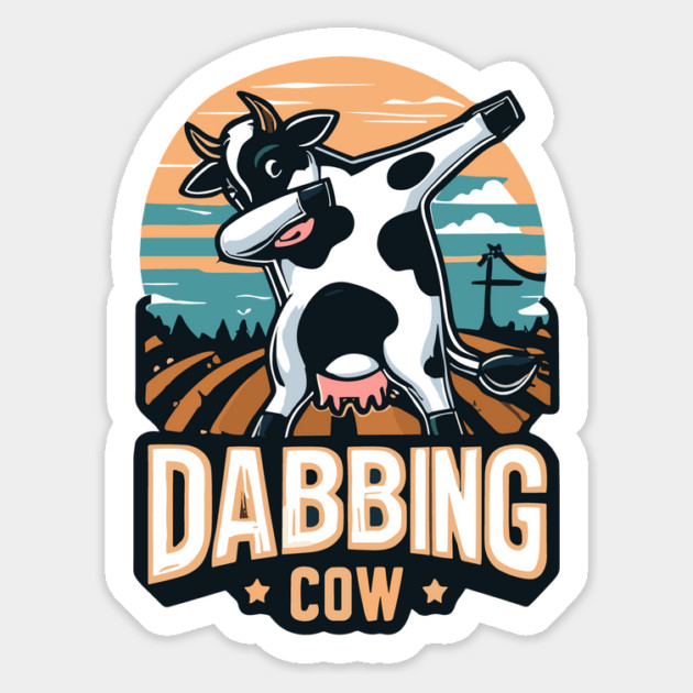 Dabbing Cow Farm Magnet by JessArty