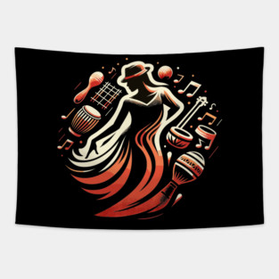 Salsera Rueda Dance In Dance School Salsa Tapestry