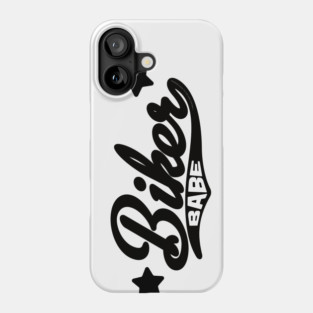 Biker Babe Design Phone Case