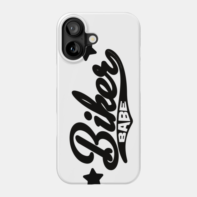 Biker Babe Design Phone Case by Timeless Chaos