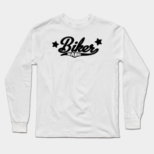 Biker Babe Design Long Sleeve T-Shirt