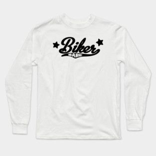 Biker Babe Design Long Sleeve T-Shirt