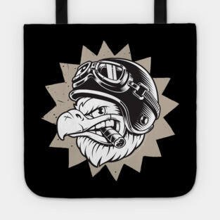 Rebel Eagle Motorcycle Design Tote