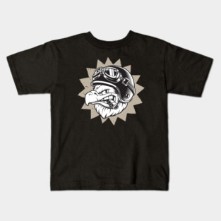 Rebel Eagle Motorcycle Design Kids T-Shirt