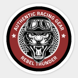 Rebel Thunder Racing Gear Panther Sticker