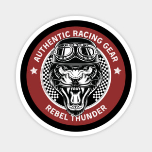 Rebel Thunder Racing Gear Panther Magnet